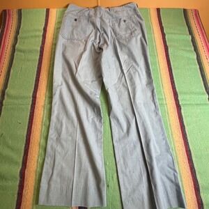 Jaymar Cary Middlecoff Pants Mens 35x30 Light Blue Vintage 70s Wide Leg Trousers
